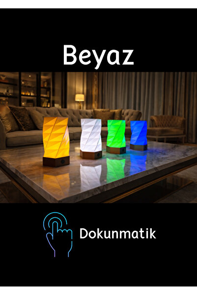 İNOSORUS Dekoratif Masa lambası Dokunmatik Gece lambası Beyaz