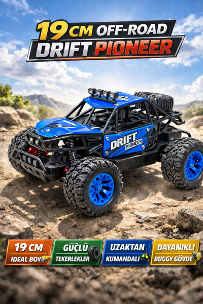 Full Function Rechargeable Remote Controlled Off Road Car 19cm - Off Road Suspension Car