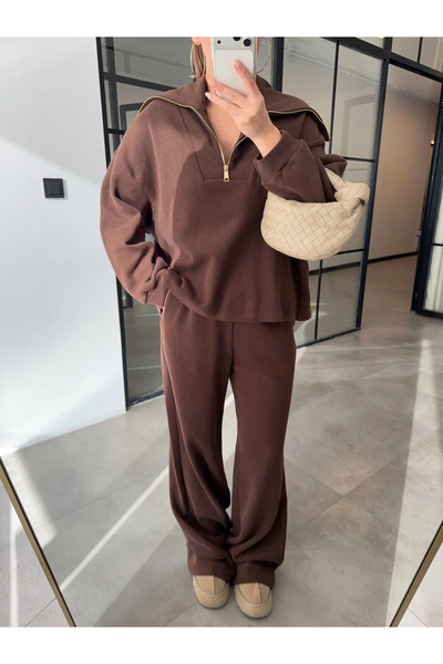 My Blog Καφέ ημι-φερμουάρ κοτλέ σετ - 51218