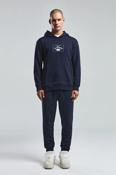 Kappa Benmanaj Men's White Sweatshirt - Dark Blue