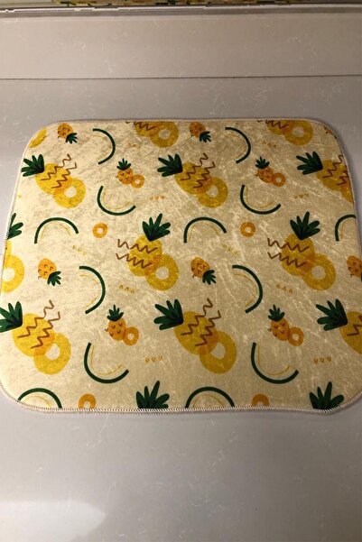 DEKOMOD Bulaşık Kurutma Matı Kurulama Bezi Kurutma Örtüsü Tezgah Üstü Bulaşıklık 40x50 Cm Yıkanabilir Mat13