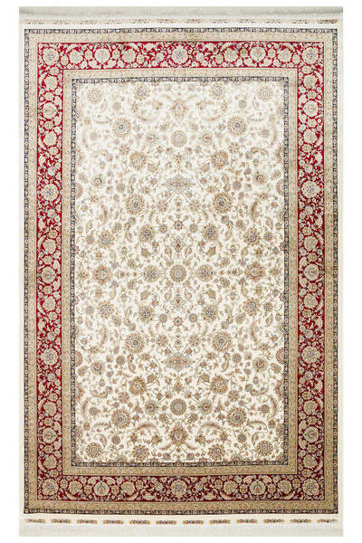 akbel halı & yatak exclusive home design Isfahan ISF 03 Krem Kırmızı - Viskon...