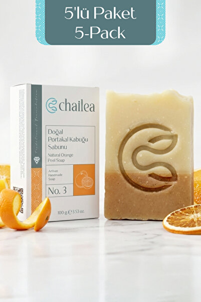 Chailea صابون قشر البرتقال الطبيعي التقليدي المصنوع يدويًا بطريقة التبريد 100...