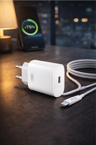 Xo L126 20W PD Hızlı Şarj Aleti Seti - 20W Power Delivery Type-C Şarj Seti