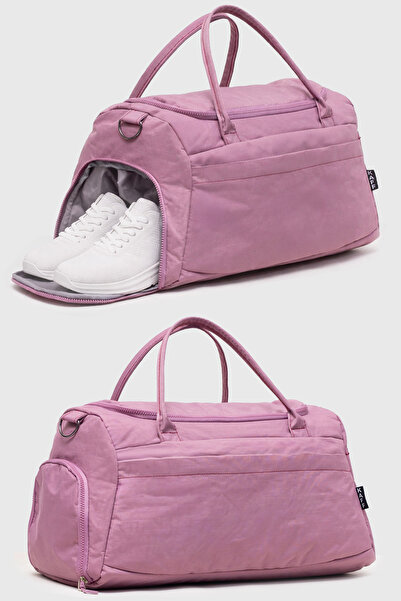 KAFF حقيبة رياضية وسفر من قماش موردوم كرينكل مقاومة للماء مع حزام كتف وجيب أم...