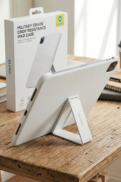 BLUEO حافظة آيباد برو 11 Air4/Air5 مقاومة للسقوط بدرجة عسكرية، حافظة مدرعة لج...