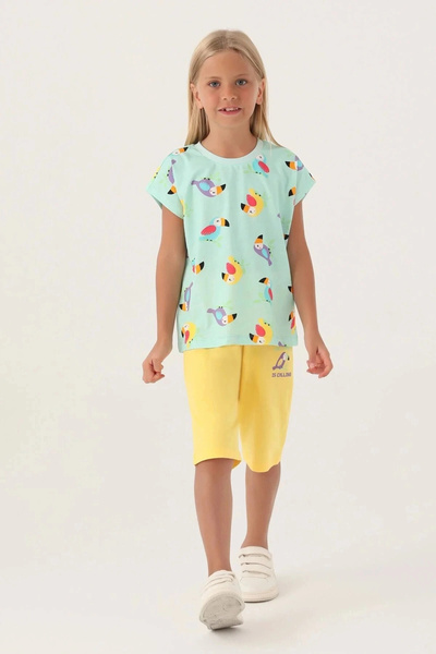 Rolypoly Зелен комплект за момичета с капри