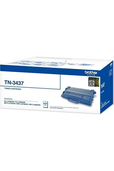 Brother Tn-3437 8.000 Sayfa Black Siyah Toner Hl-L5100-5200-6200 Mfc-5755-670...