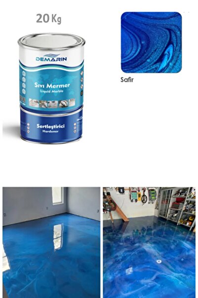 Demarin Solventsiz - Kokusuz Sıvı Mermer, Liquid Marble (tezgah, Zemin Boyası...