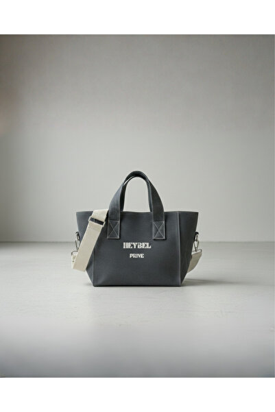 heybelprive HEYBEL Premium Gri Mumlu Kanvas Çanta, Özel Tasarım Büyük Kanvas ...