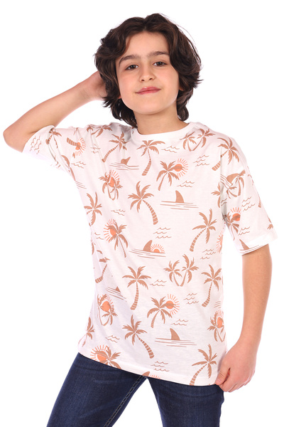 Toontoy Tricou cu mânecă scurtă cu imprimeu pentru băiat