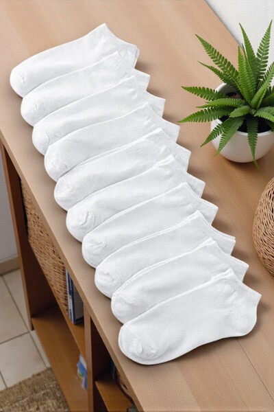 Esinti 10 pár sima nyári zokni, 10 darabos női férfi uniszex gazdaságos csomag