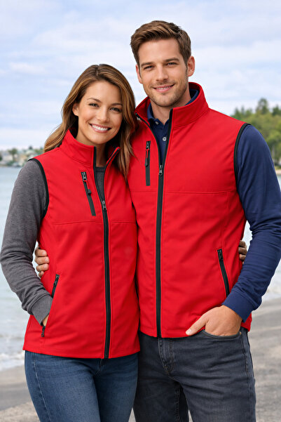 TOKER TEKSTİL Softshell Yelek – Rüzgar ve Su Geçirmez İş Yeleği – Günlük Kull...