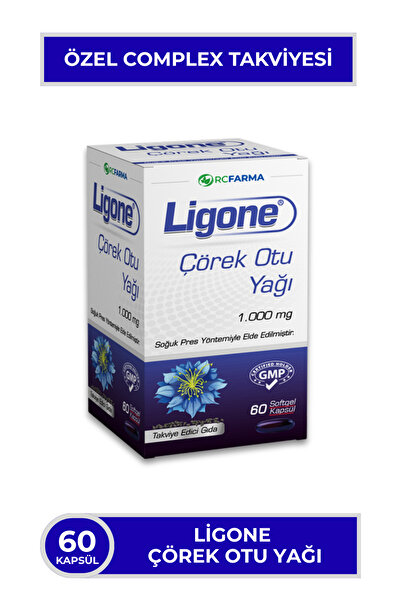 Ligone Çörek Otu Yağı 60 Yumuşak Kapsül | Soğuk Sıkım Çörek Otu Yağı