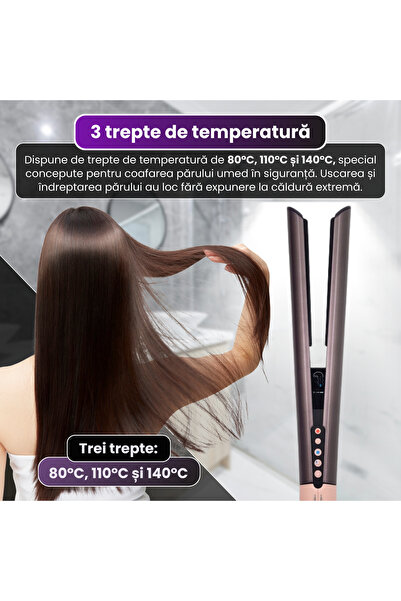 RAPAZ TREND RPZ Placă de îndreptat părul și uscător SHINE AIR 2 în 1, 1500 W, ionic