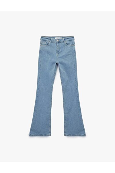 Koton Pantaloni de damă din denim 6Wal40016Md
