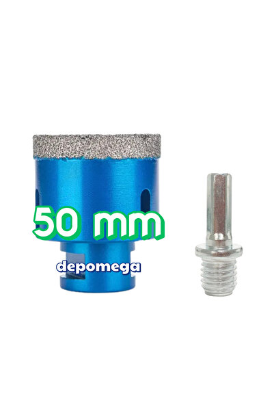 DepoMega 50 mm Granit Mermer Seramik Delme Panç Spiral ve Matkap İçin Aparatl...
