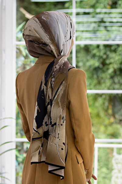 Vissona LÜKS MEDİNE BATİK DESENLİ BEJ - SÜTLÜ KAHVE RENKLİ 75X195 KIRIŞMAZ ŞA...