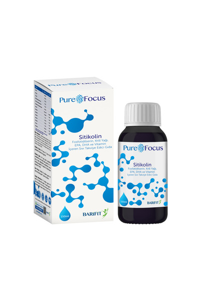 Barifit Pure Focus Sitikolin, Fosfatidilserin, Krill Yağı, ve Vitamin İçeren ...
