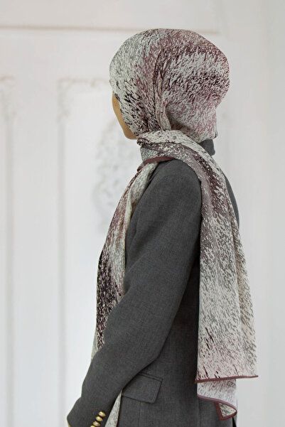 Vissona MĂTĂ DE LUX MEDİNE, CU MODEL GEOMETRIC ÎN ZIG-ZAG, CULOARE PUDRĂ, 75X...