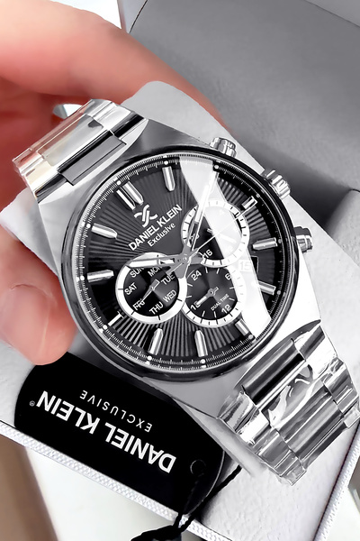Daniel Klein Exclusive Hediyelik Erkek Kol Saati Su Geçirmez İki Renk Çelik K...