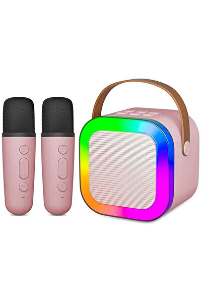 Mi7a Çift Mikrofonlu Kablosuz Karaoke Sound System Taşınabilir Müzik Kutusu
