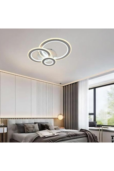 LightPlanet Lustra LED cu 3 functii 52W lumina calda/rece/neutra 28 x 7 x 27 cm