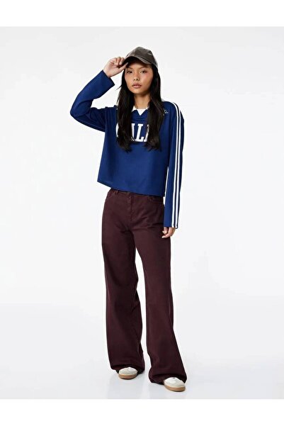 Koton Women's Canvas Pants 6Wal40016Mw