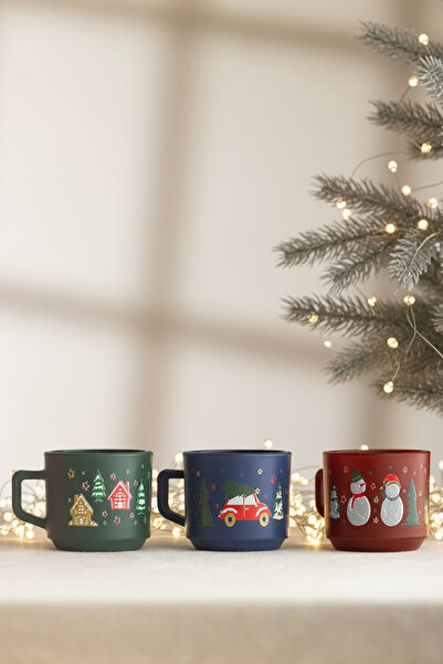 Rakle Cup of Cheer 3-Piece Stackable Mug Set 180 Cc