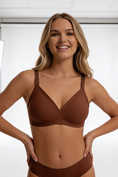 Sensu Laser Cut Seamless Ghost Bra with Removable Pads and Adjustable Straps ...