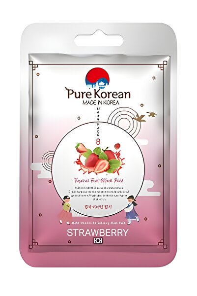 PURE KOREAN Multi-Vitamin Strawberry Mask