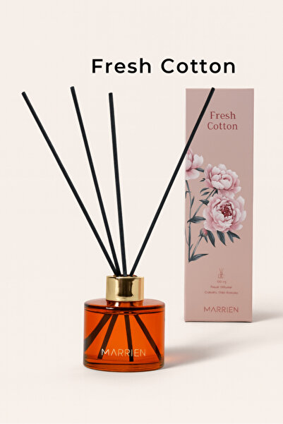 Marrien Floral Bouquet Çubuklu Oda Kokusu 100 ml- Kalıcı ve Dekoratif Beyaz Ç...