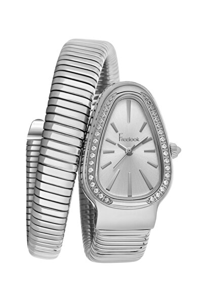 Freelook Silver-Gray Steel Case Design Women's Wristwatch - Quartz Movement, ...