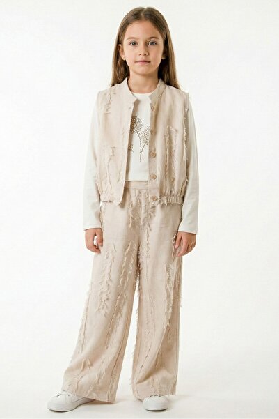 nk kids Kız Çocuk 3lü Alt Üst Kombin Takmı 8-14 Yaş SET0495