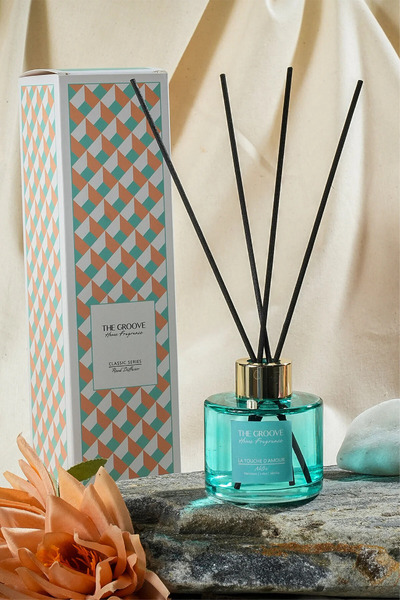 THE GROOVE Vanilla Blossom 100 ml Silindir Çubuklu Oda Kokusu Parfümü Turkuaz...