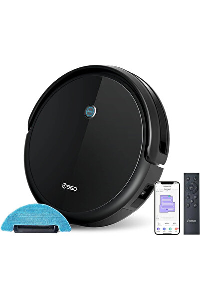 +360 Botslab C50 Vacuum Mop Kumandalı Akıllı Robot Süpürge ( Türkiye Garantili)