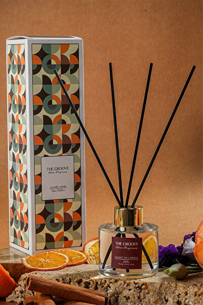 THE GROOVE Woody Amber 100 ml Silindir Çubuklu Oda Kokusu Parfümü Şeffaf Chan...