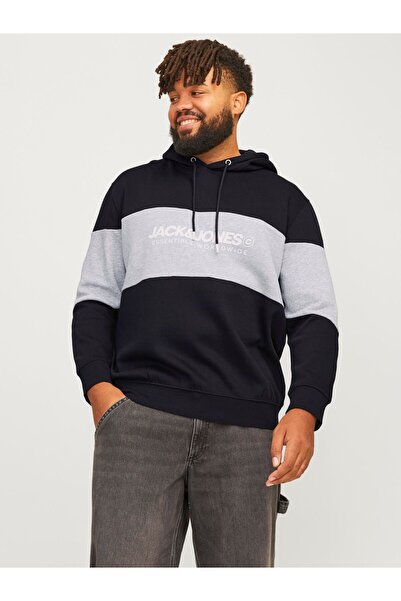 Jack & Jones Plus Kapuzenpullover Plus Size Logo Kapuzenpullover