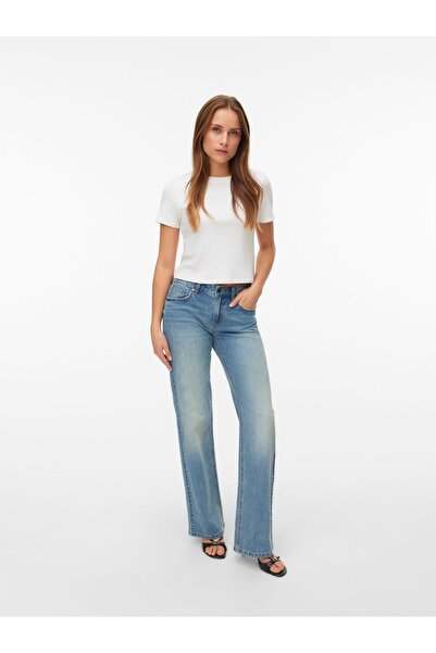 Vero Moda Ausgestellt VMASTA Niedrige Taille Bootcut Jeans