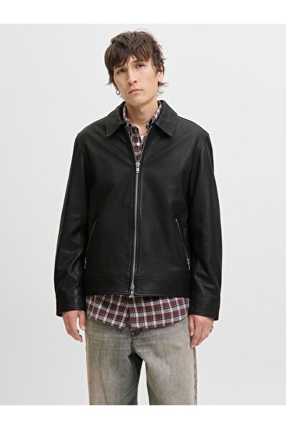 Jack & Jones Kožená bunda Kožená bunda