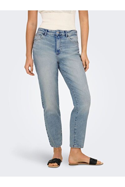 ONLY Straight-Fit-Jeans ONLEMILY Hohe Taille Gerade geschnittene Jeans