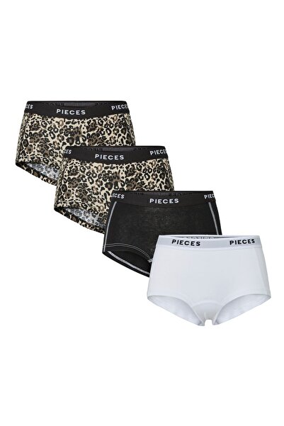 PIECES Boxershorts PCLOGO 4er-Pack