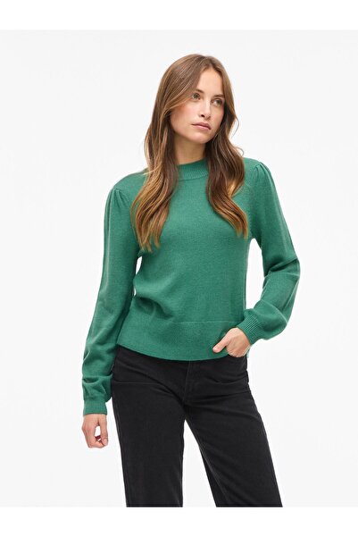 VILA Strickpullover Stehkragen