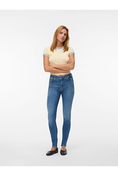 Vero Moda Slim Fit Jeans VMLUX Mid Rise Slim Fit Jeans