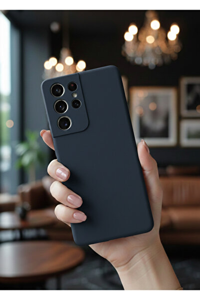 Hatreds Samsung Galaxy S21 Ultra Uyumlu İçi Kadife Mat Renkli Kamera Korumalı...