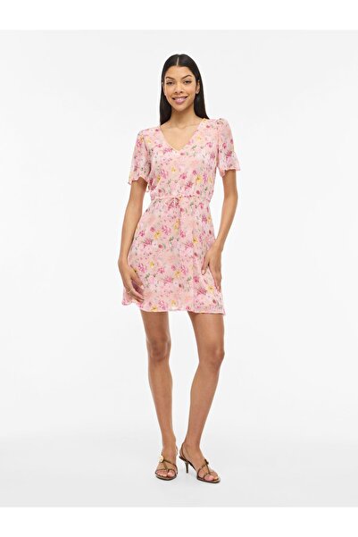 VILA Minikleid VIFALIA Kurzärmeliges