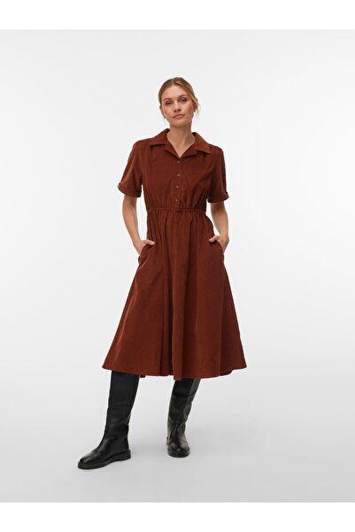Vero Moda Kleid VMRAY Cord-Midikleid