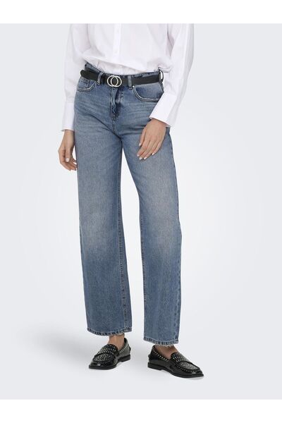 ONLY Straight-Fit-Jeans ONLELLA Mittlere Taille Gerade geschnittene Jeans