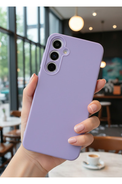 Hatreds Samsung Galaxy A55 5G Uyumlu İçi Kadife Mat Renkli Kamera Korumalı Kı...