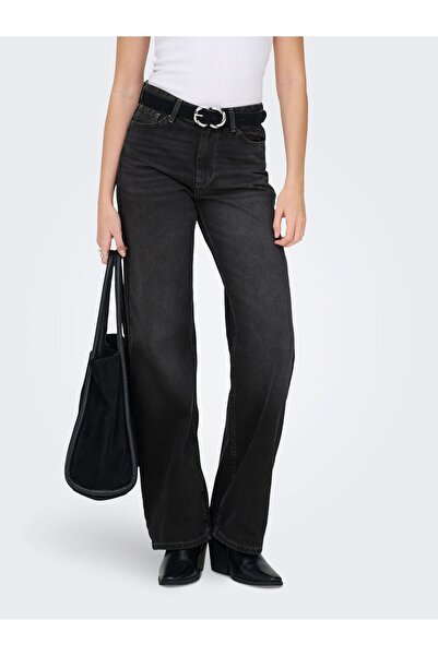 ONLY Jeans mit weitem Bein ONLMADDIE-O Hohe Taille Weiter Beinschnitt Jeans